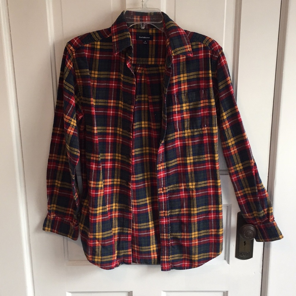 Plaid flannel, great colors